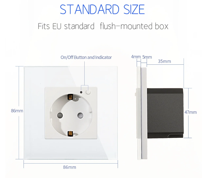 Wandcontactdoos | Enkel