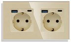 Wandcontactdoos | USB A & USB C | Duo