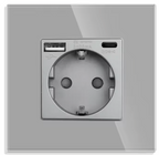 Wandcontactdoos | USB A & USB C | Enkel