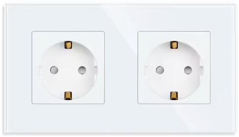 Wandcontactdoos |  Duo
